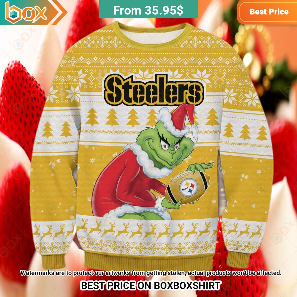 Pittsburgh Steelers Grinch Sweater Damn good