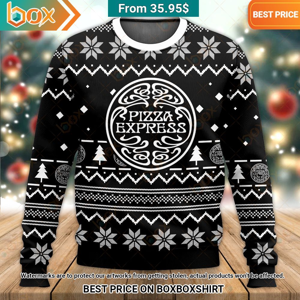 Pizza Express Christmas Sweater Eye soothing picture dear