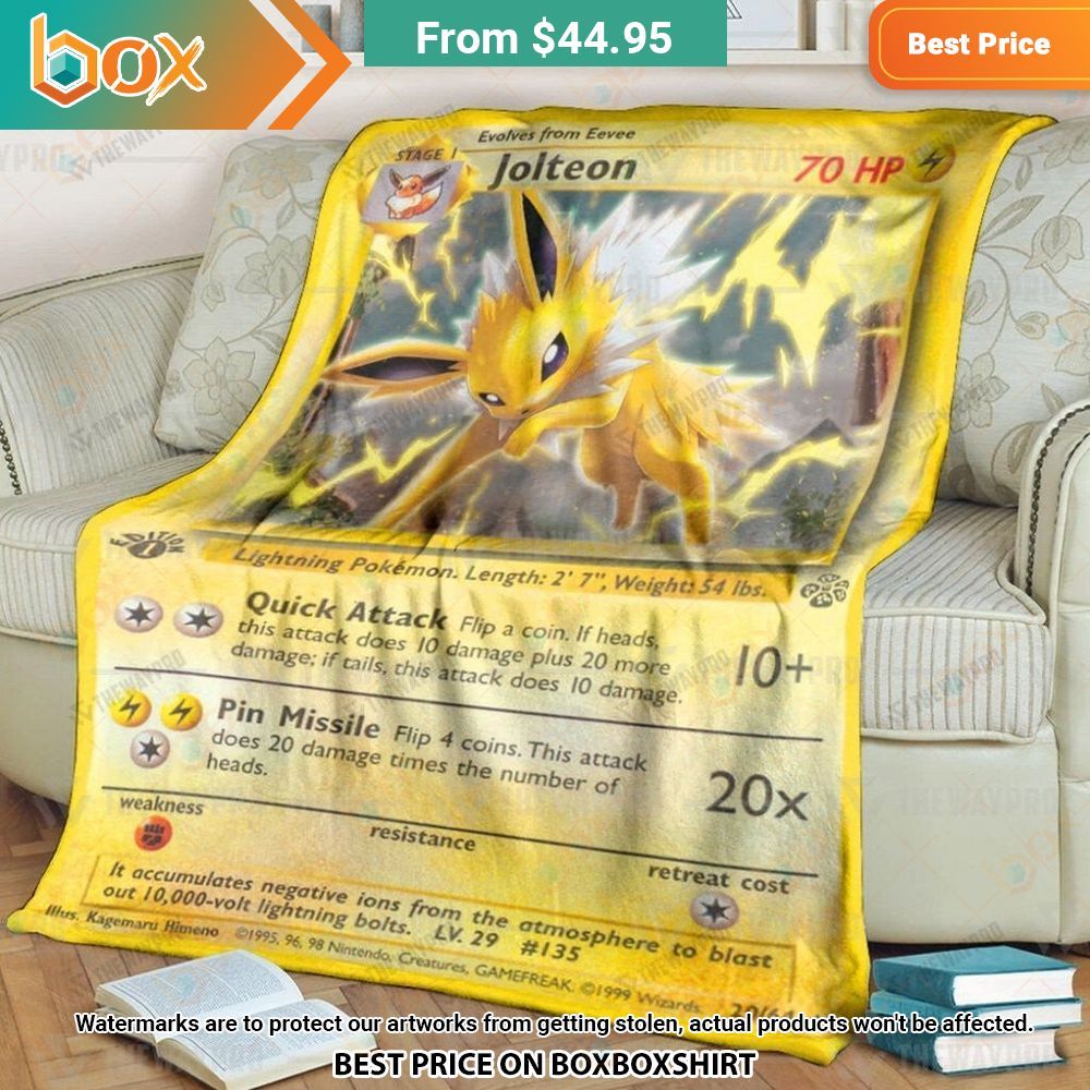 Pokemon Jolteon Blanket You guys complement each other