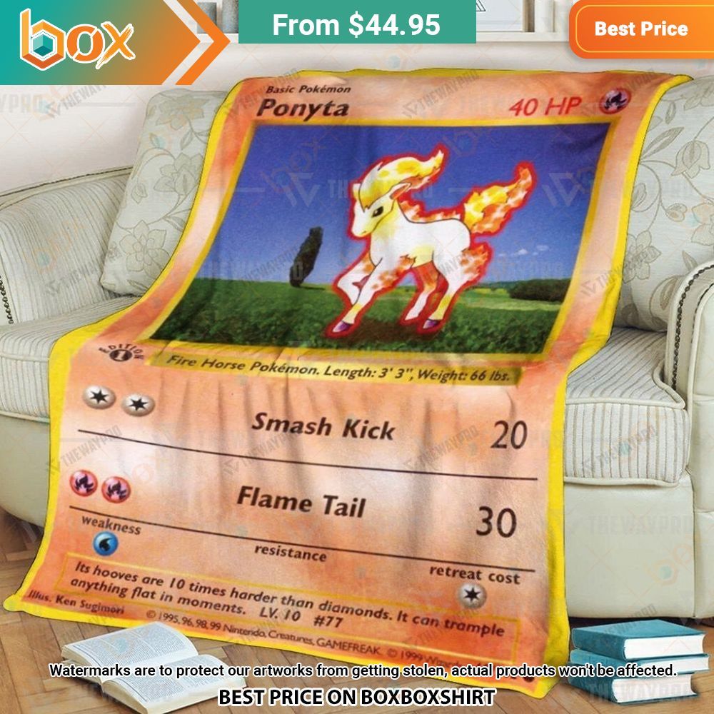 Pokemon Ponyta Blanket You look so healthy and fit