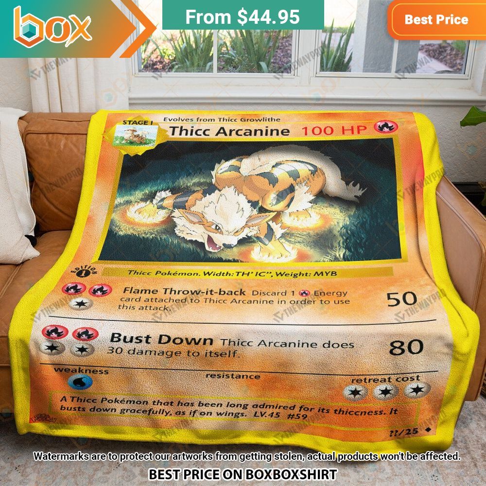 Pokemon Thicc Arcanine Blanket Best click of yours