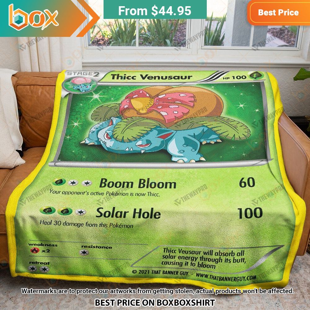 Pokemon Thicc Venusaur Blanket Oh my God you have put on so much!