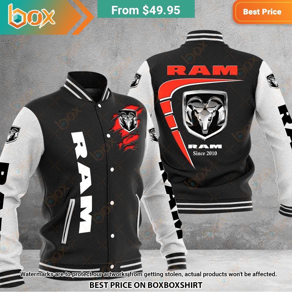 Ram truck Baseball Jacket Oh! You make me reminded of college days