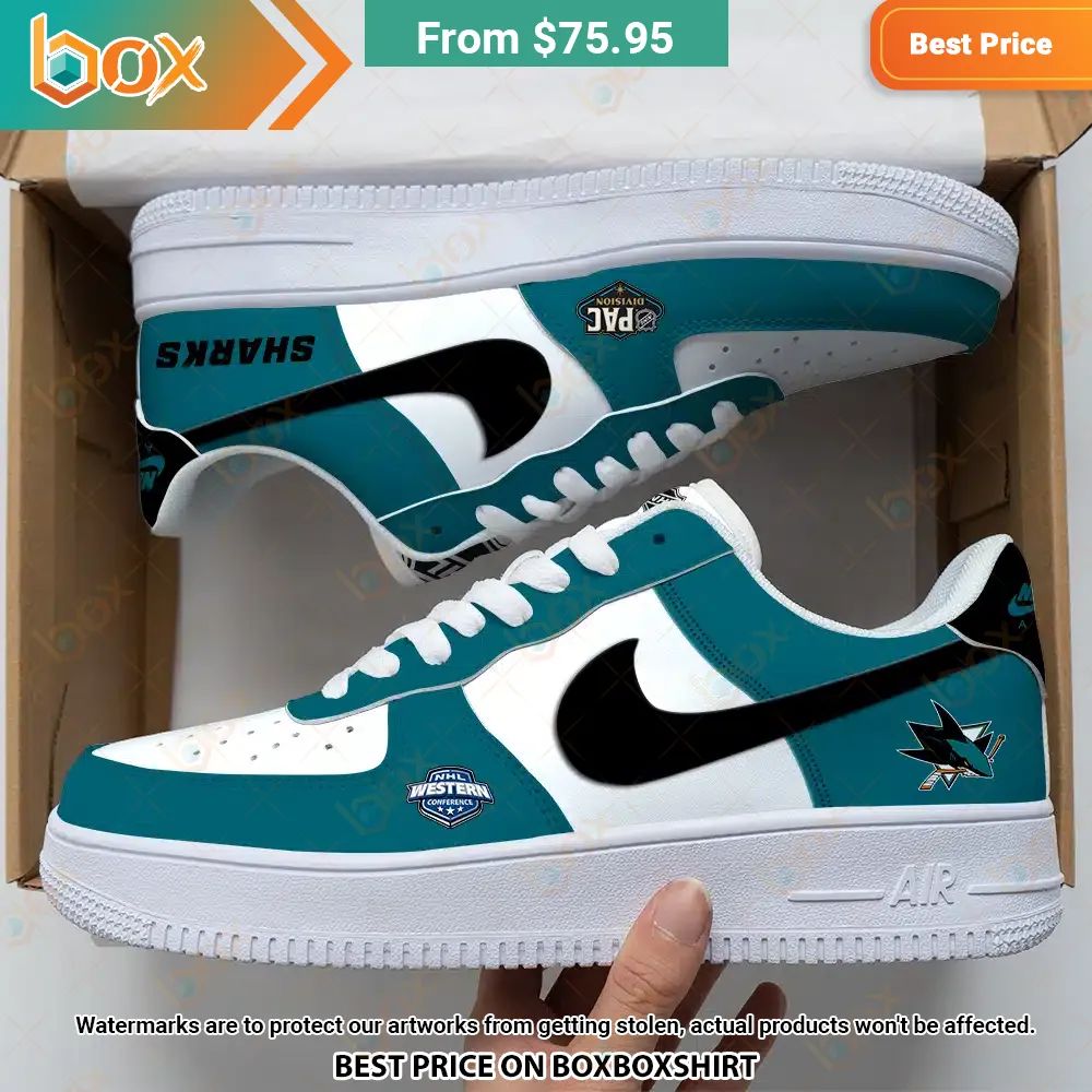 San Jose Sharks Nike Air Force 1 Bless this holy soul, looking so cute