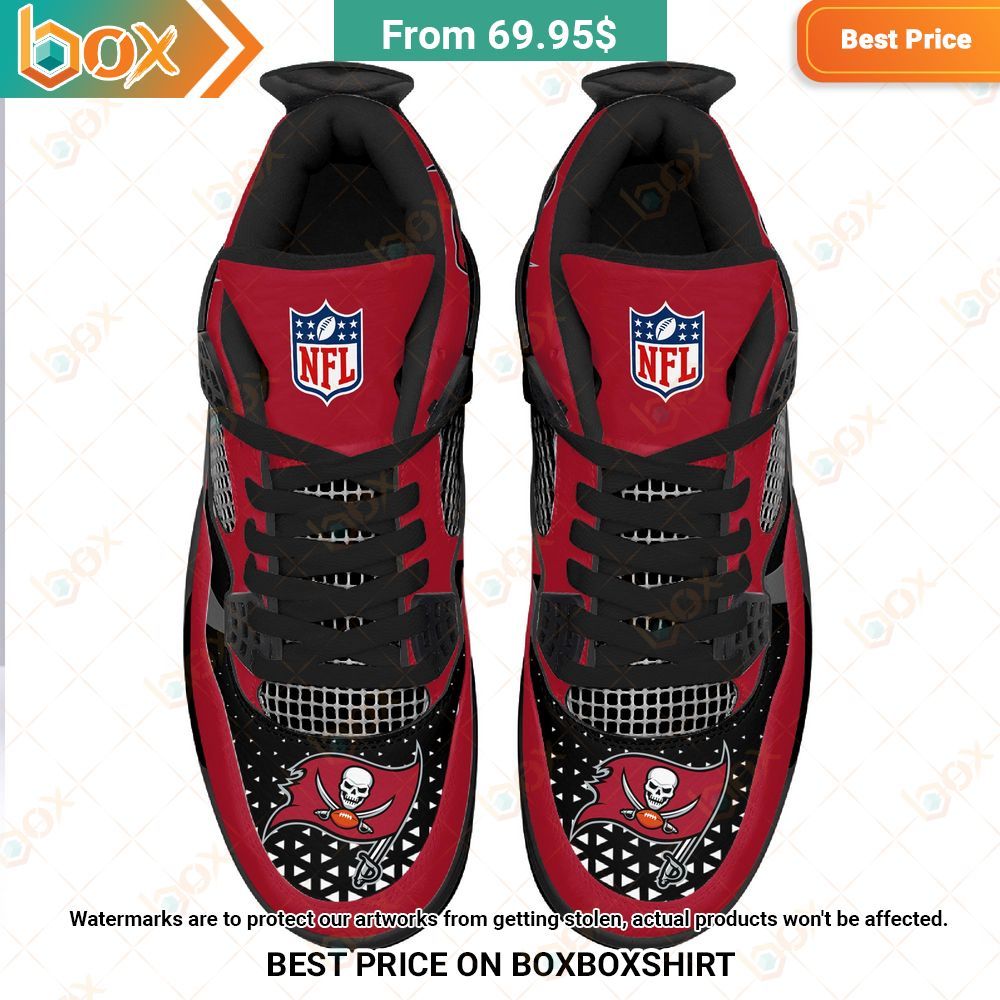 Tampa Bay Buccaneers NFL Custom Air Jordan 4 Sneaker Cutting dash
