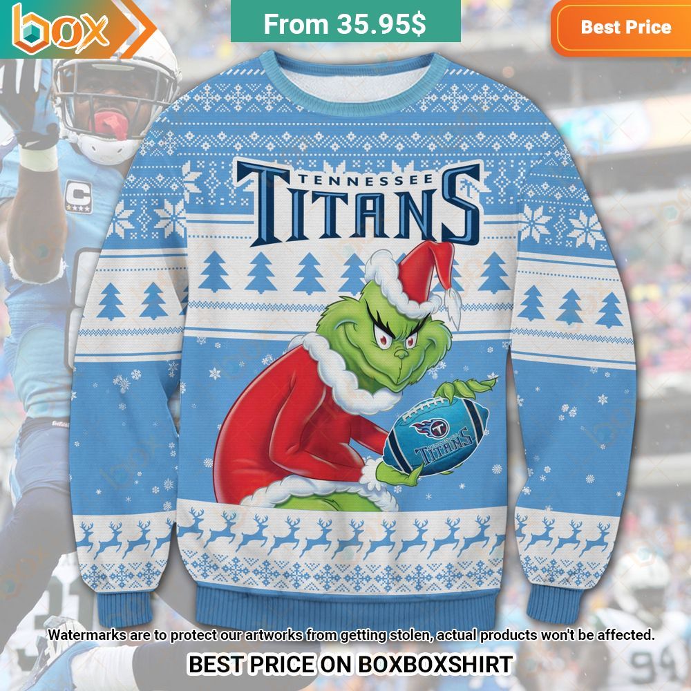 I Love Tennessee Titans NFL Grinch 3D Hoodie And Long Pants Set