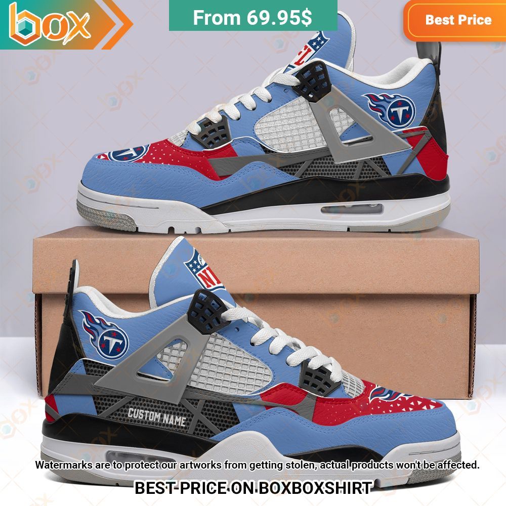 Tennessee Titans NFL Custom Air Jordan 4 Sneaker You look different and cute