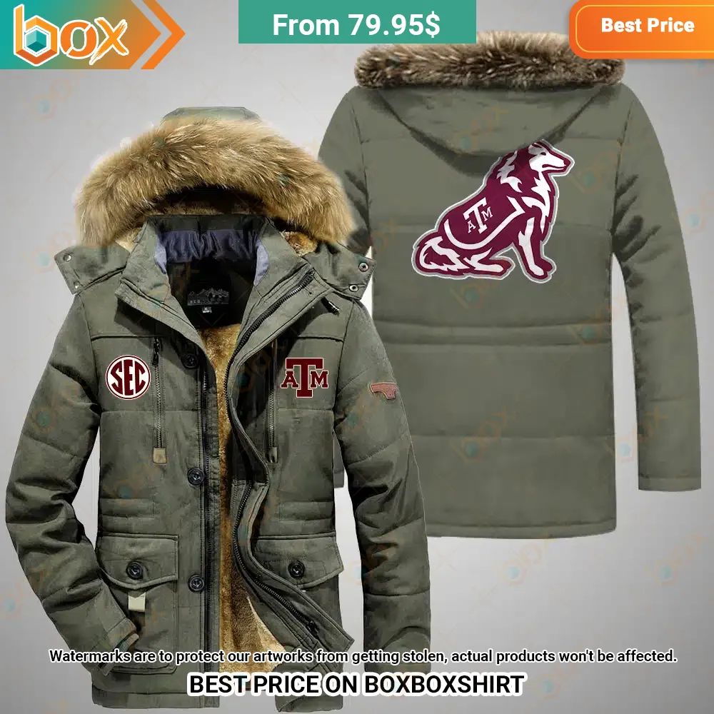 Texas A&M Aggies Parka Jacket Nice place and nice picture