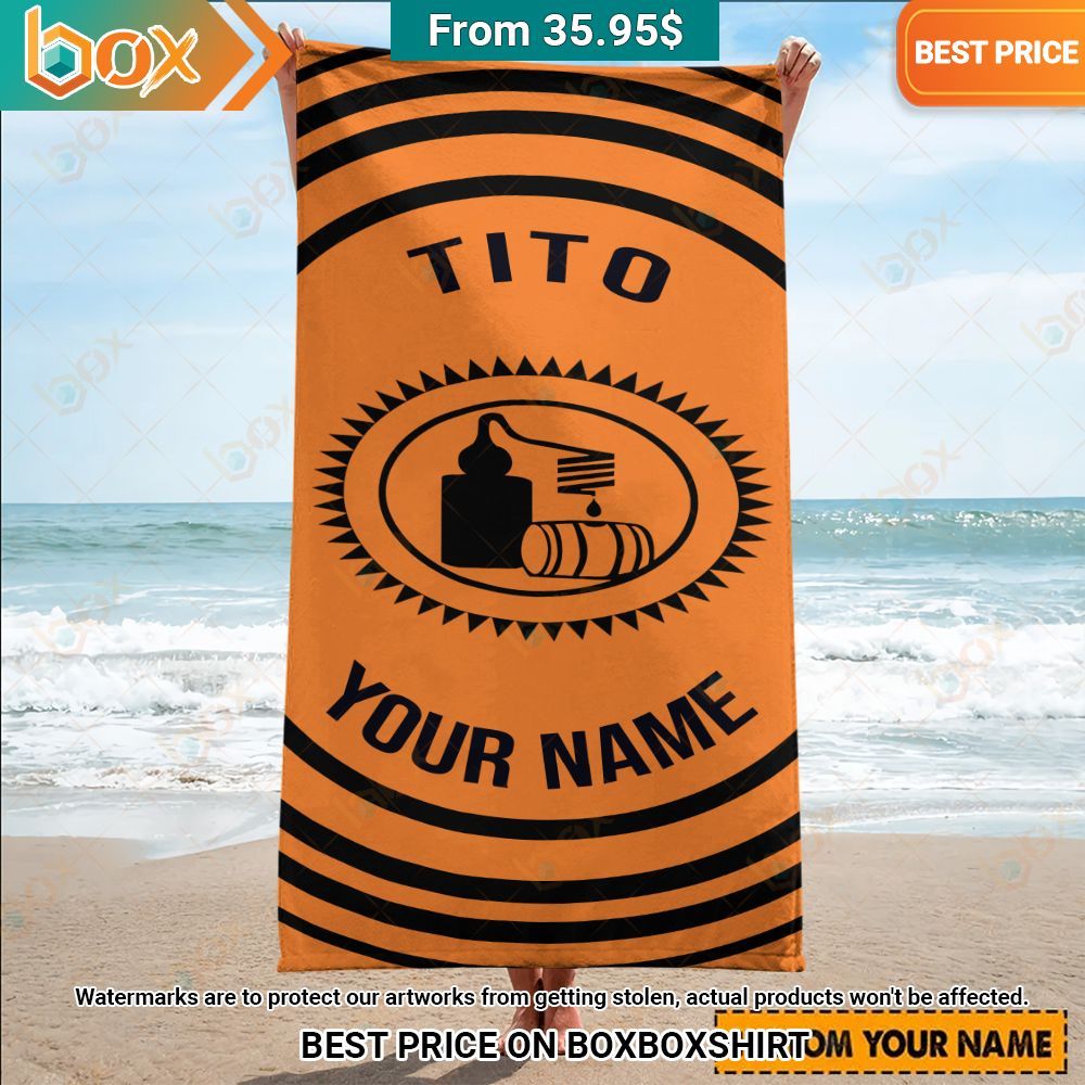 Tito's Custom Beach Towel I like your hairstyle