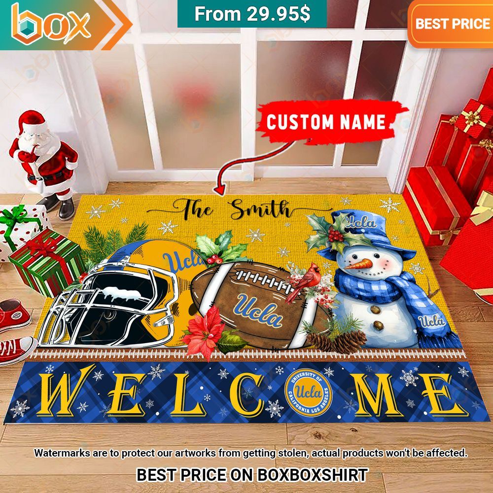 UCLA Welcome Christmas Doormat Have no words to explain your beauty