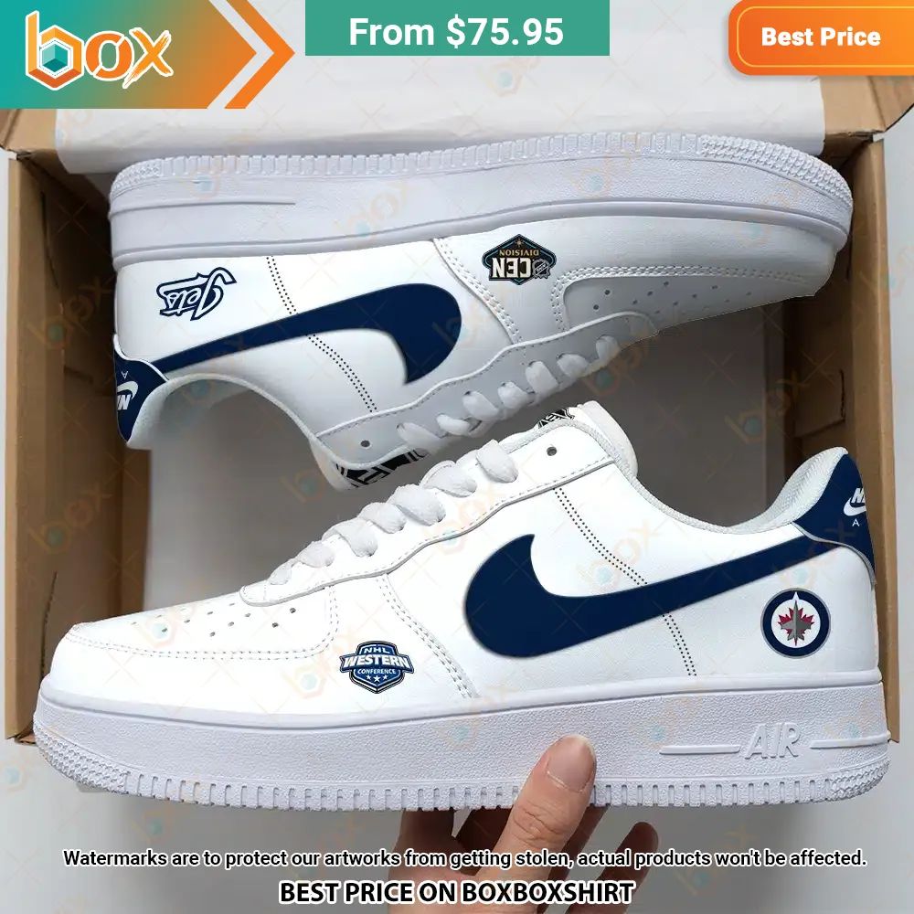 Winnipeg Jets Nike Air Force 1 Natural and awesome