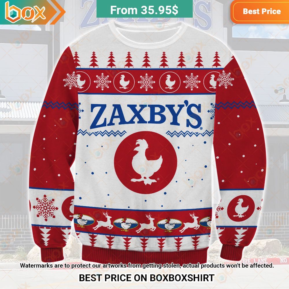Zaxby's Chrismas Sweater Eye soothing picture dear