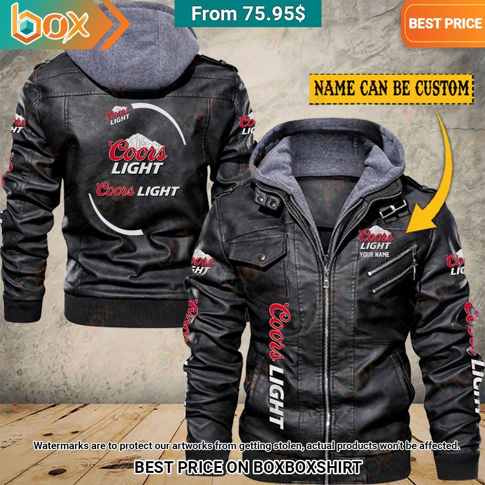Coors Light Custom Leather Jacket Trending picture dear