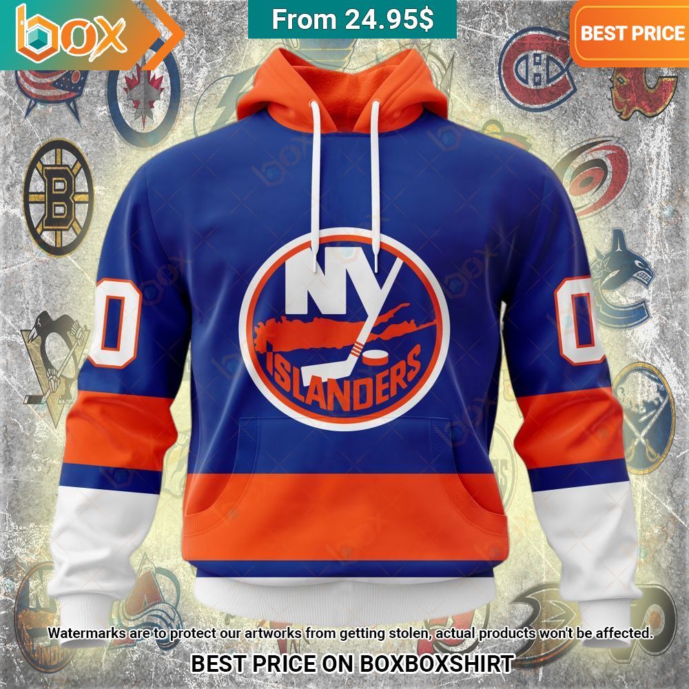 New York Islanders Custom Hoodie Elegant and sober Pic