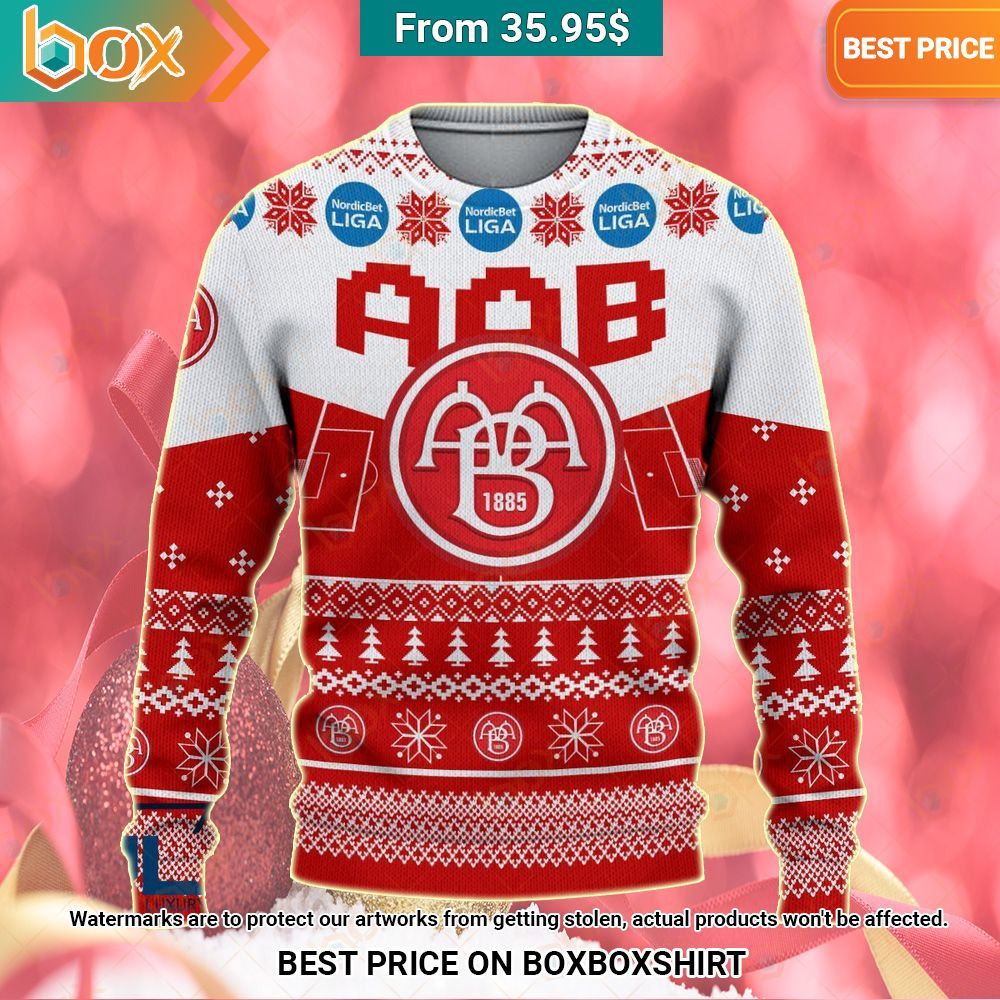 AaB Fodbold Christmas Sweater Oh my God you have put on so much!