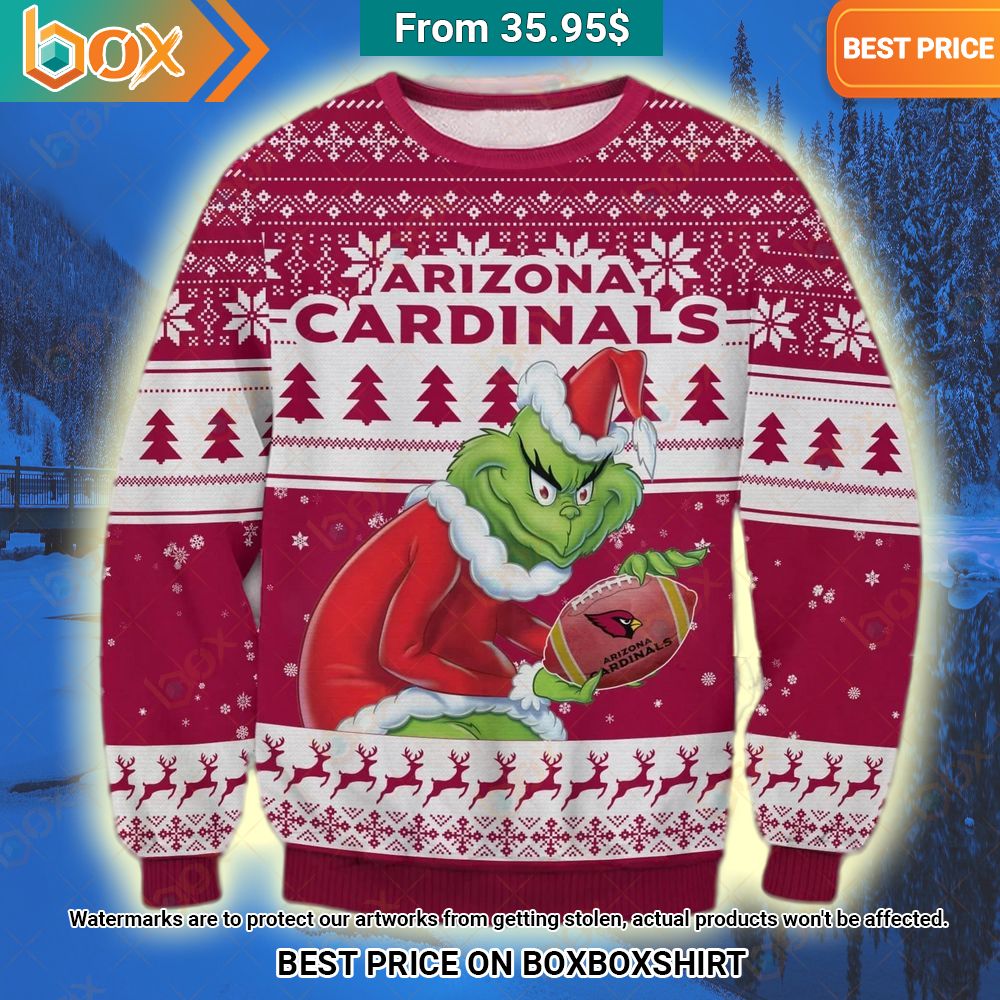 Arizona Cardinals Grinch Christmas Sweater Amazing Pic