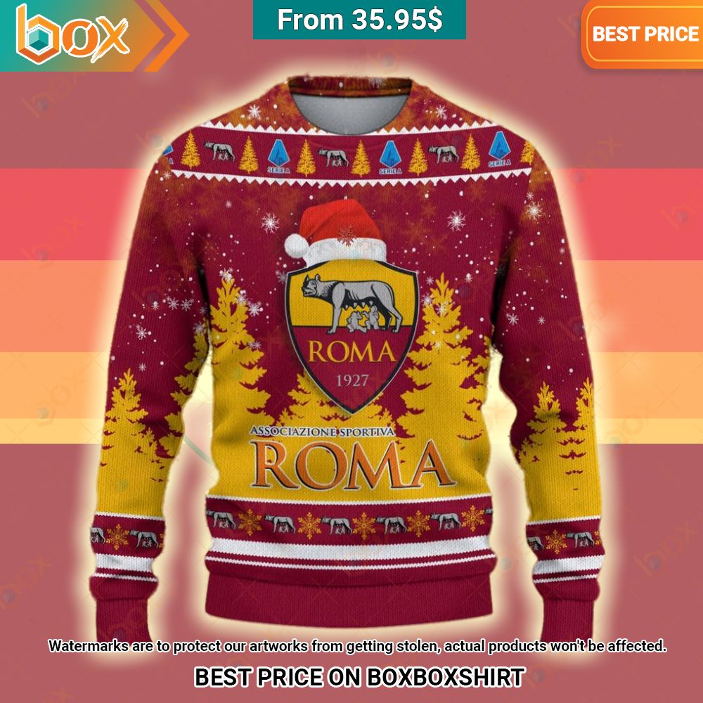 AS Roma Christmas Sweater I am in love with your dress