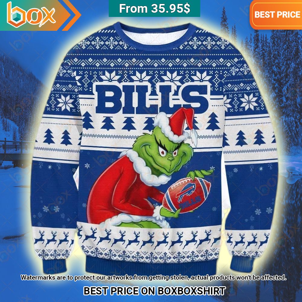 Buffalo Bills Grinch Christmas Sweater Heroine