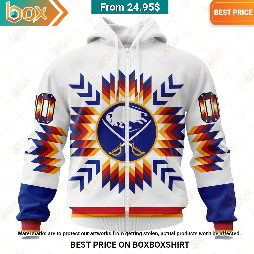 Buffalo Sabres Native Pattern Custom Hoodie Handsome as usual