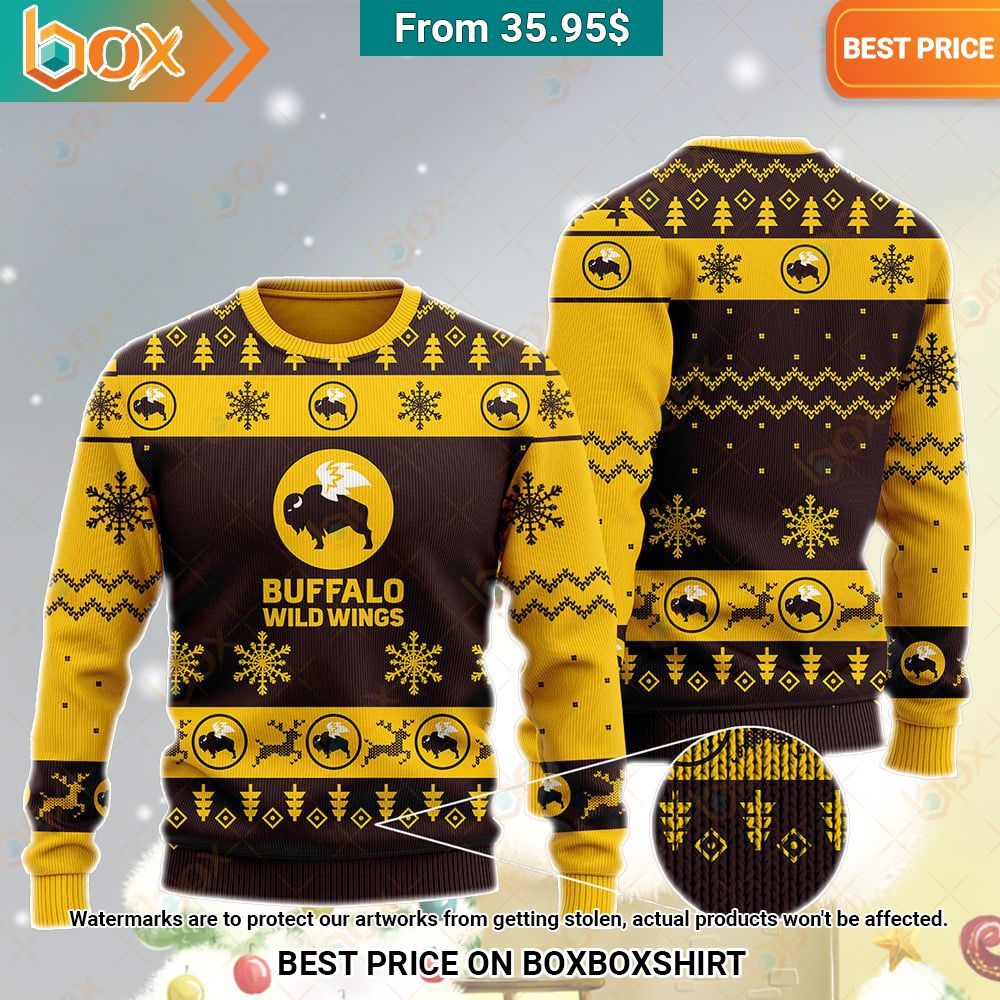 Buffalo Wild Wings Christmas Sweater, Hoodie Trending picture dear