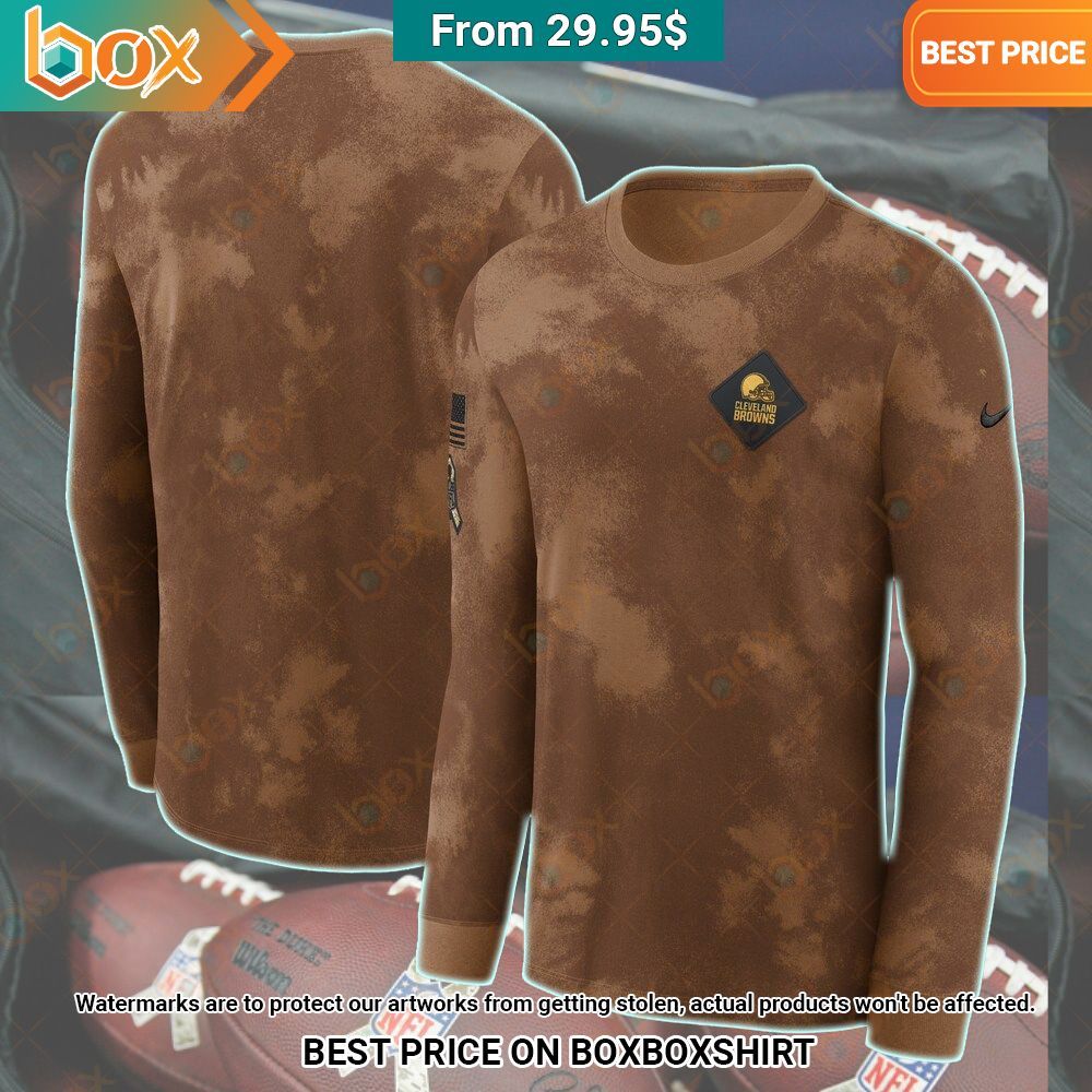 Cleveland Browns Salute to Service Longsleeve Shirt Nice Pic