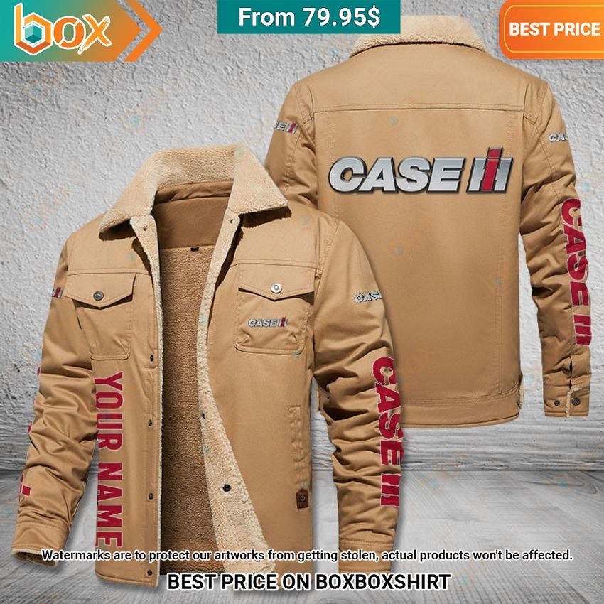 Custom Case IH Fleece Leather Jacket This is awesome and unique