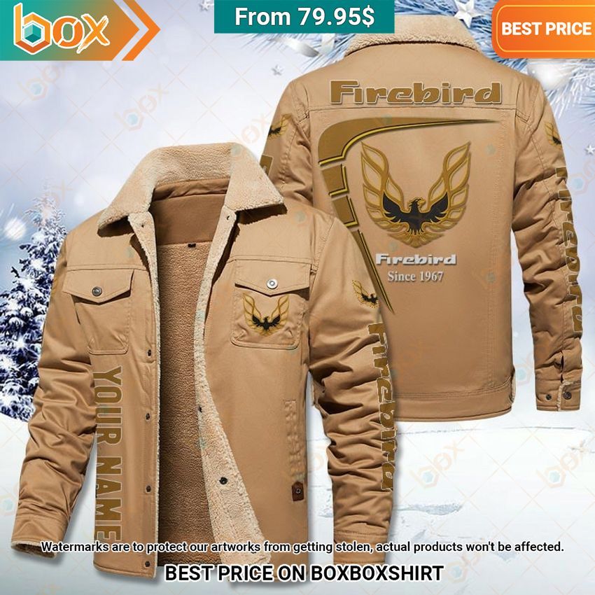 Custom Firebird Pontiac Fleece Leather Jacket Heroine