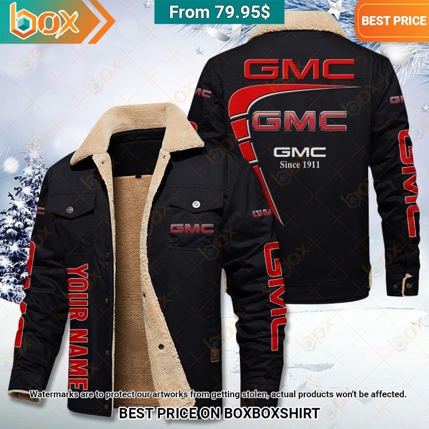 Custom GMC Fleece Leather Jacket Nice photo dude