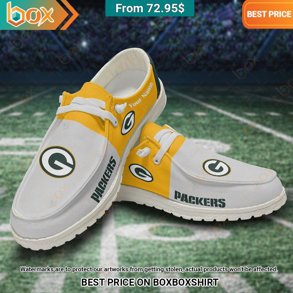 Custom Green Bay Packers Hey Dude Shoes Hey! You look amazing dear