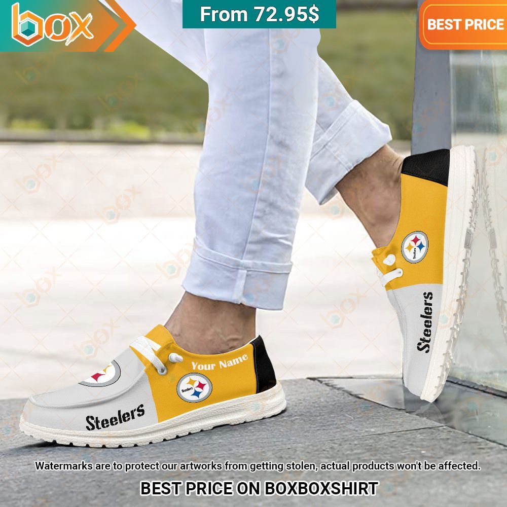 Custom Pittsburgh Steelers Hey Dude Shoes Trending picture dear