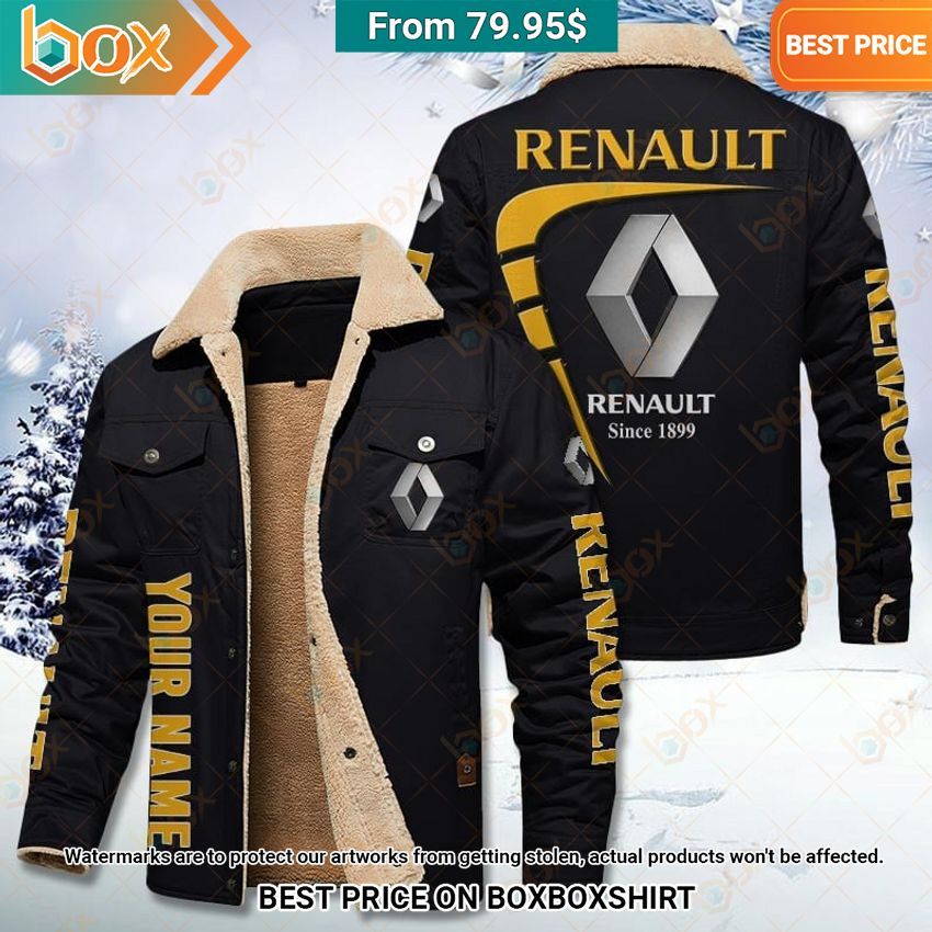 Custom Renault Fleece Leather Jacket Loving click