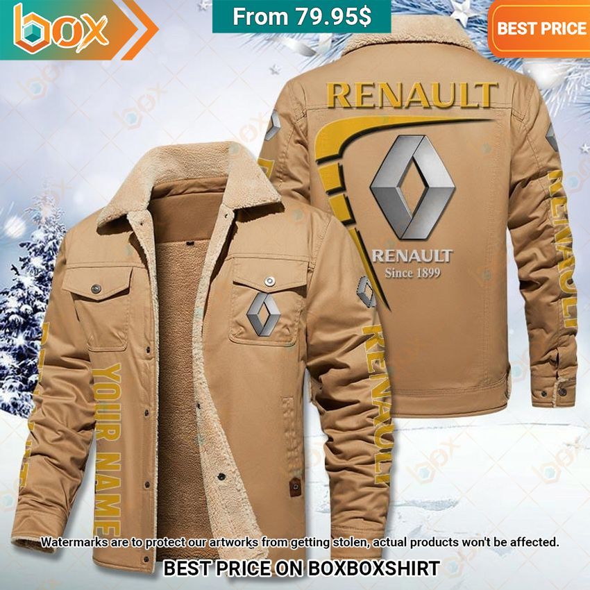 Custom Renault Fleece Leather Jacket This picture is worth a thousand words.
