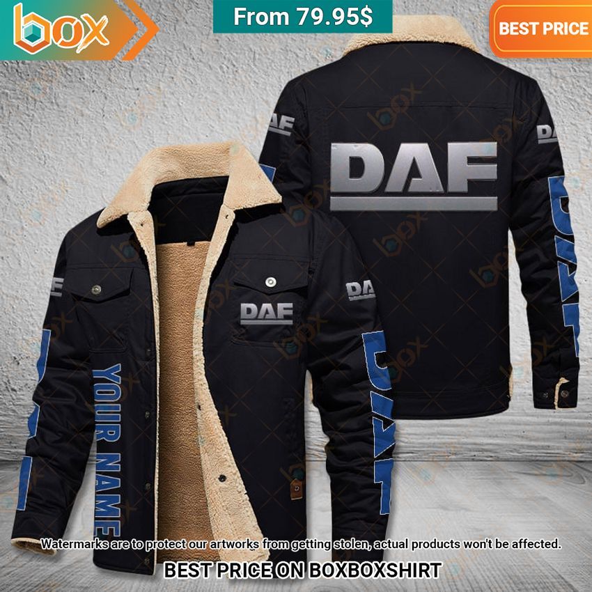 DAF Custom Fleece Leather Jacket Looking so nice