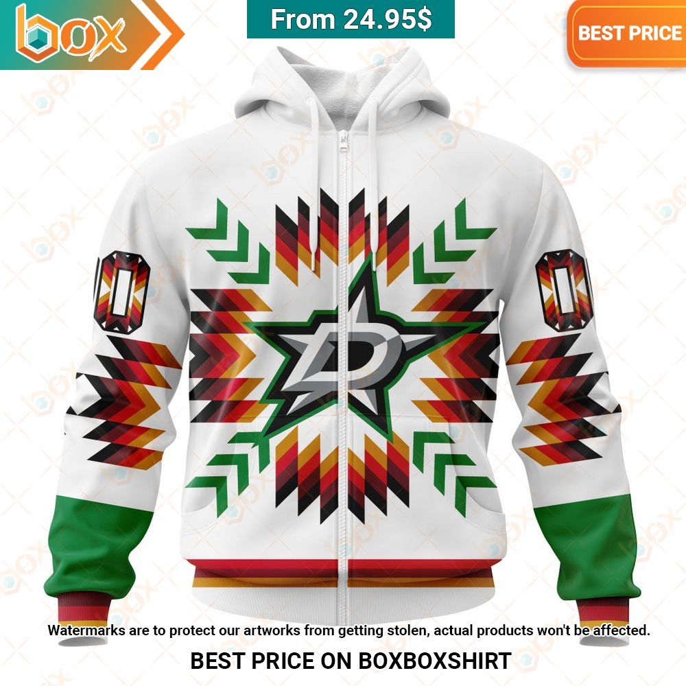 dallas stars native pattern custom hoodie 2 358.jpg