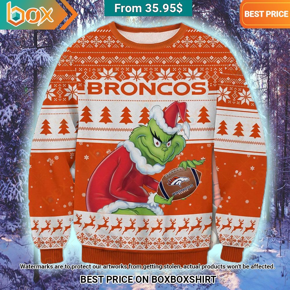 Denver Broncos Grinch Christmas Sweater It is more than cute