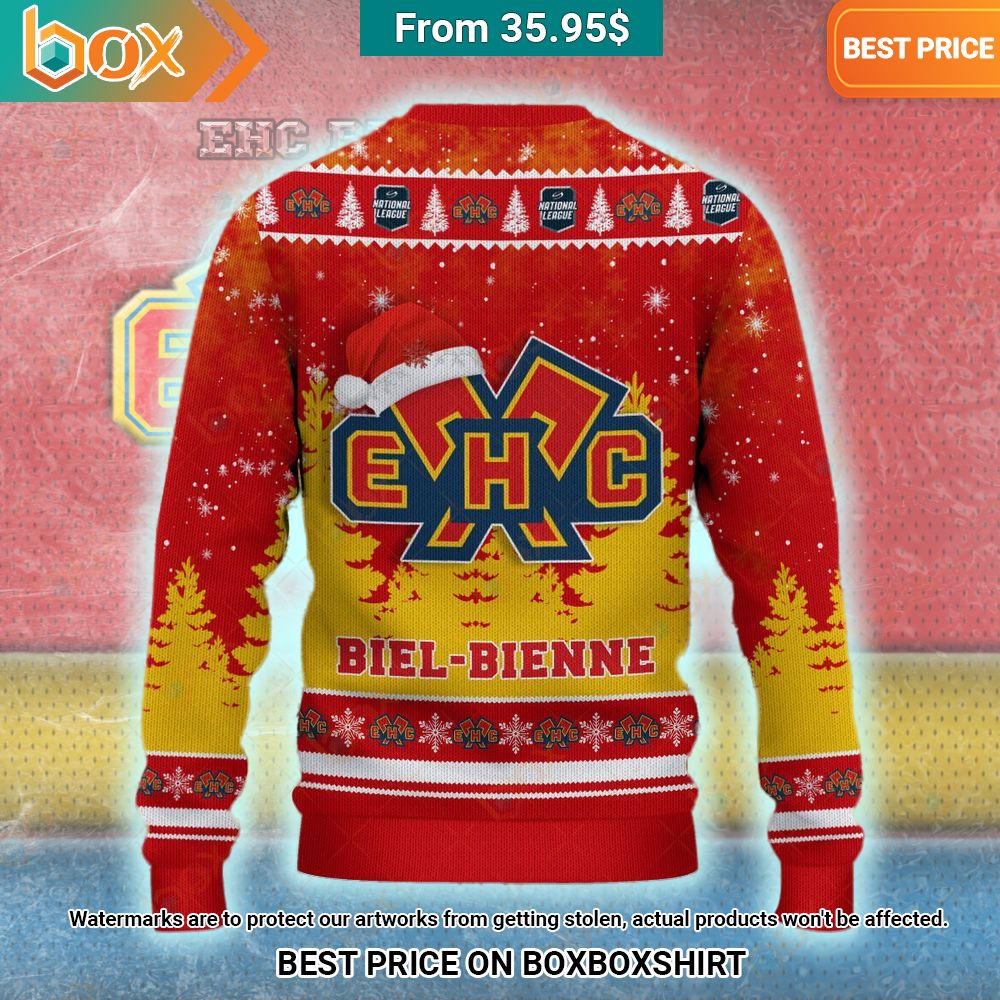 EHC Biel Christmas Sweater Wow, cute pie