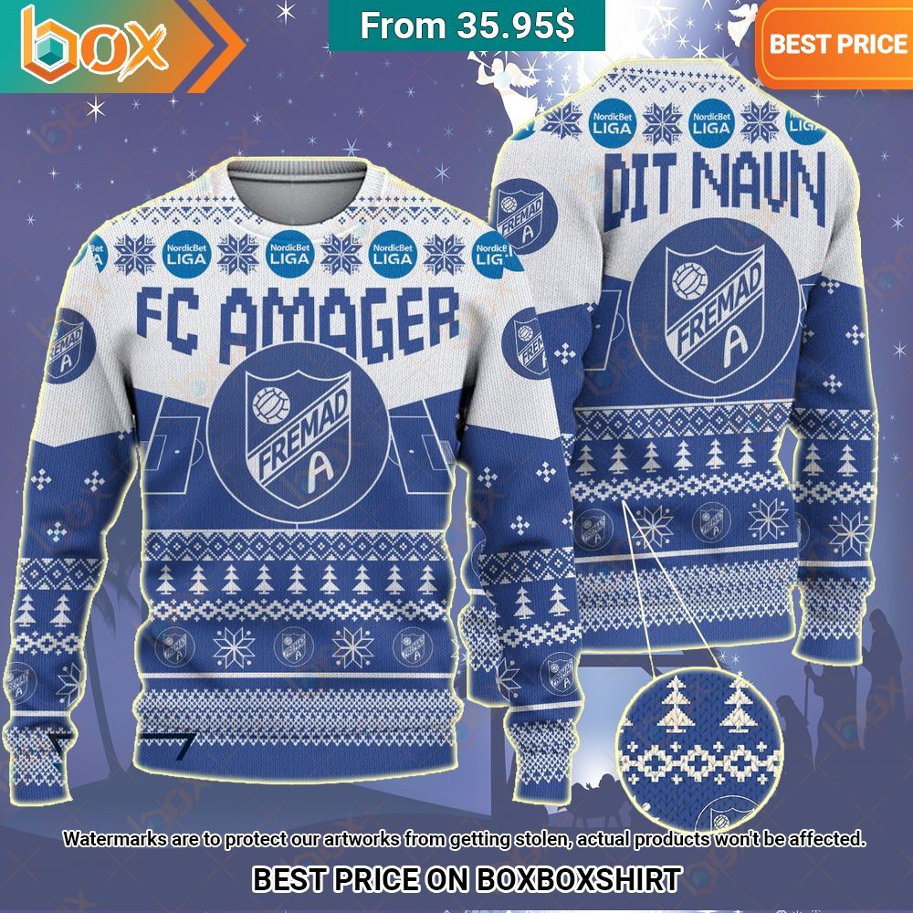 FC Amager Christmas Sweater You look cheerful dear