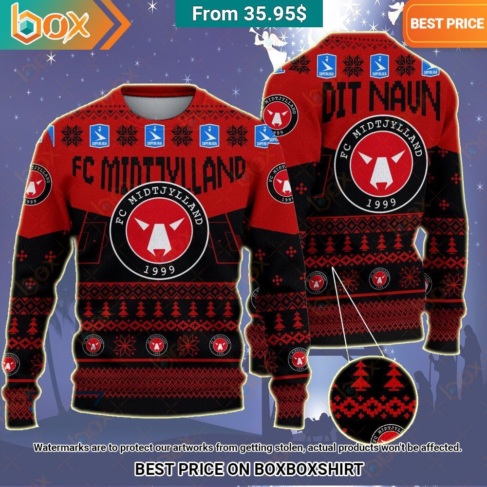 FC Midtjylland Christmas Sweater Is this your new friend?