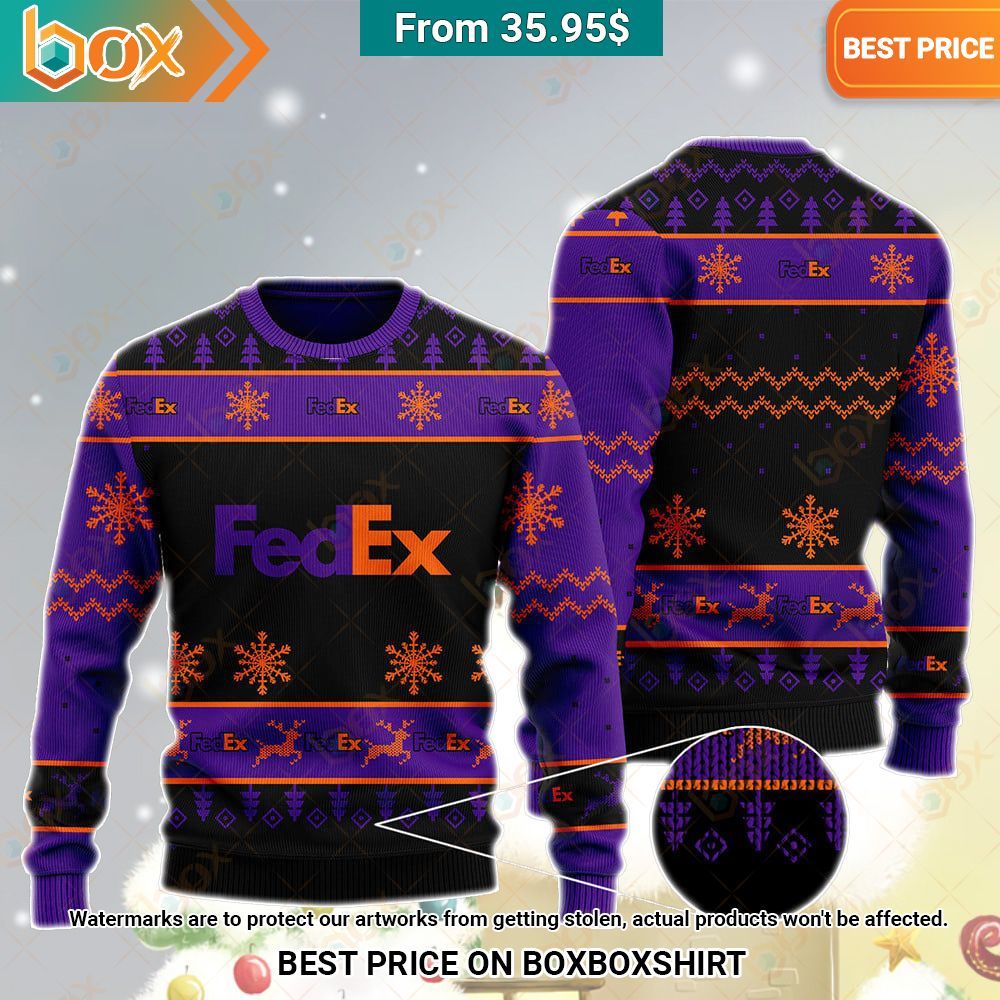 FedEx Christmas Sweater, Hoodie Rocking picture