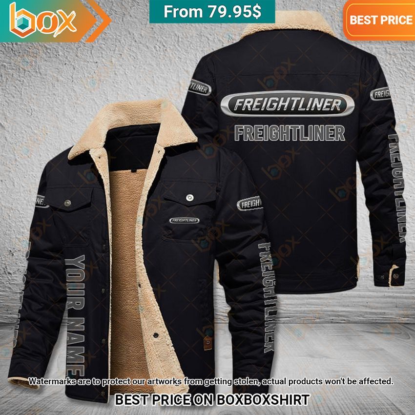 Freightliner Custom Fleece Leather Jacket This place looks exotic.