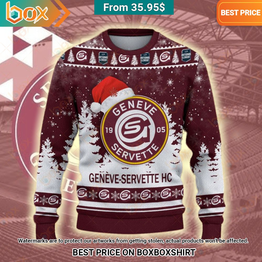 Geneve Servette HC Christmas Sweater She has grown up know