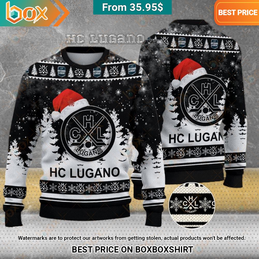 HC Lugano Christmas Sweater Elegant and sober Pic