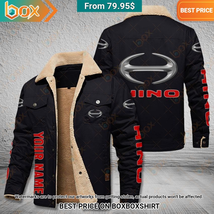 Hino Custom Fleece Leather Jacket Awesome Pic guys