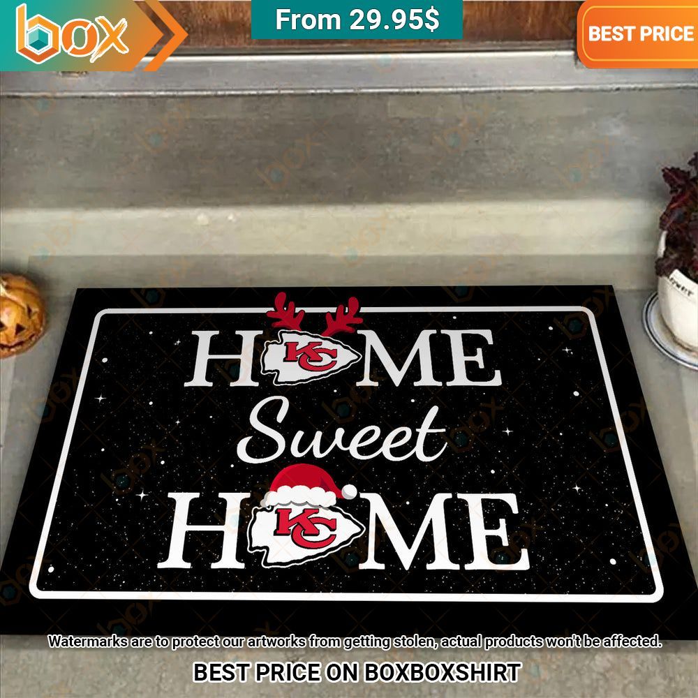 Home Sweet Home San Francisco 49ers Christmas Doormat You look cheerful dear