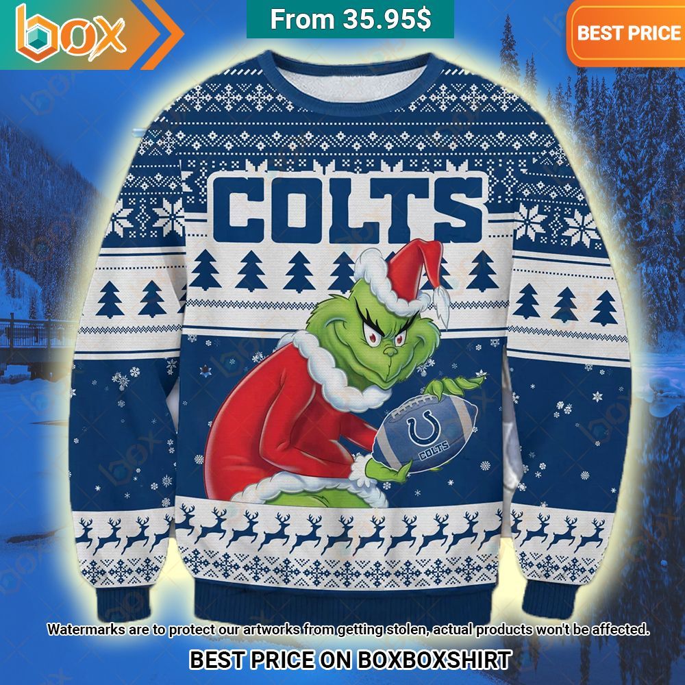 Indianapolis Colts Grinch Christmas Sweater Best click of yours