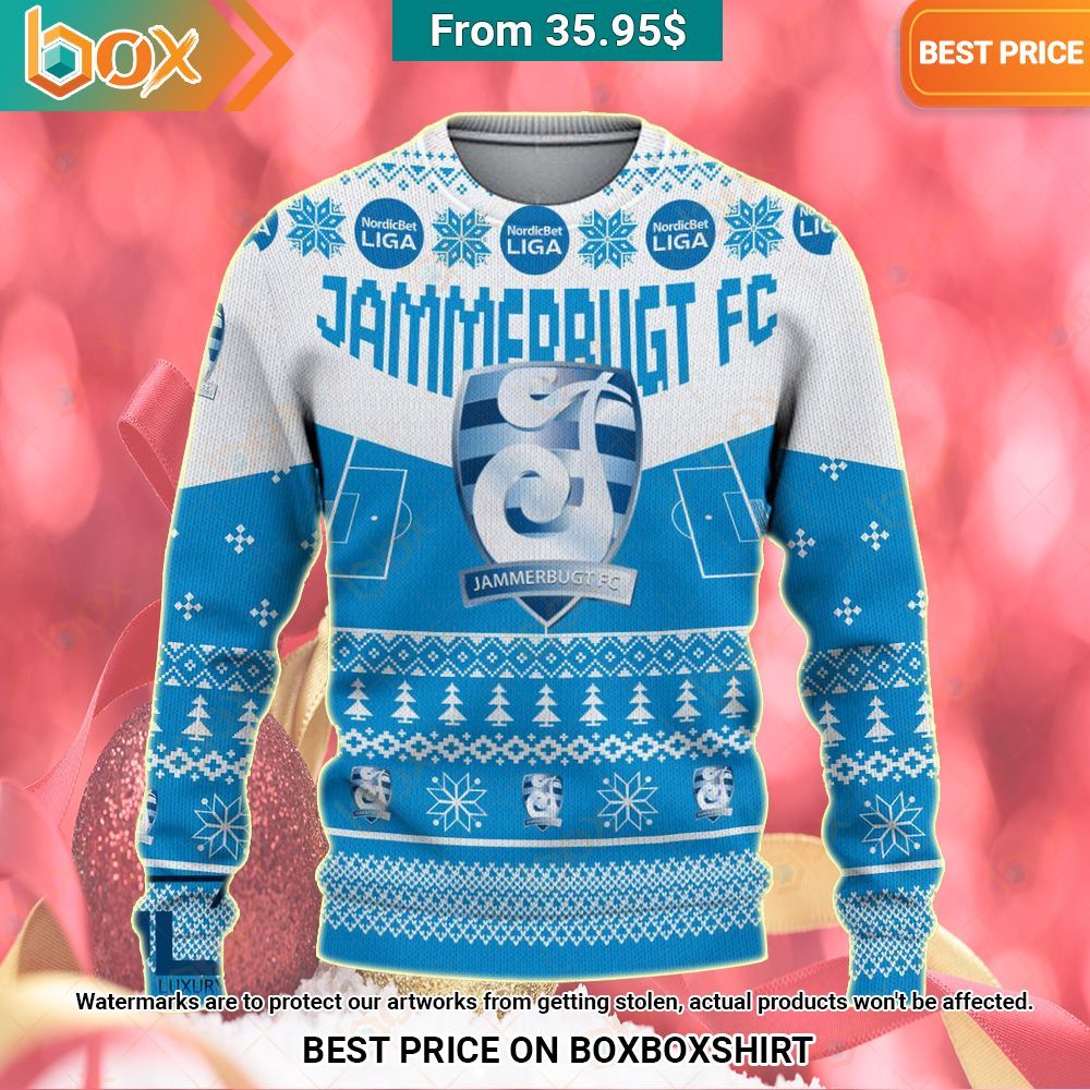 Jammerbugt FC Christmas Sweater You look insane in the picture, dare I say
