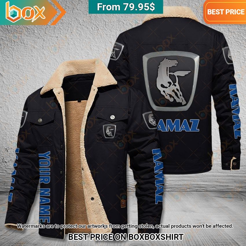Kamaz Custom Fleece Leather Jacket Wow! What a picture you click