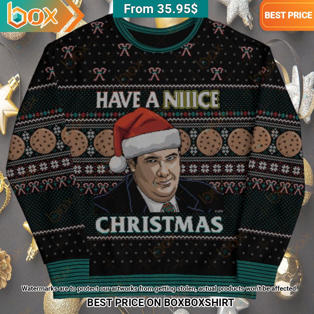 Kevin Malone Have A Niiice Christmas Sweater You tried editing this time?