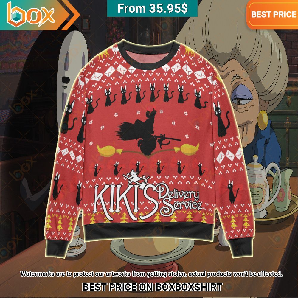 Kikis Delivery Service Christmas Sweater Lovely smile