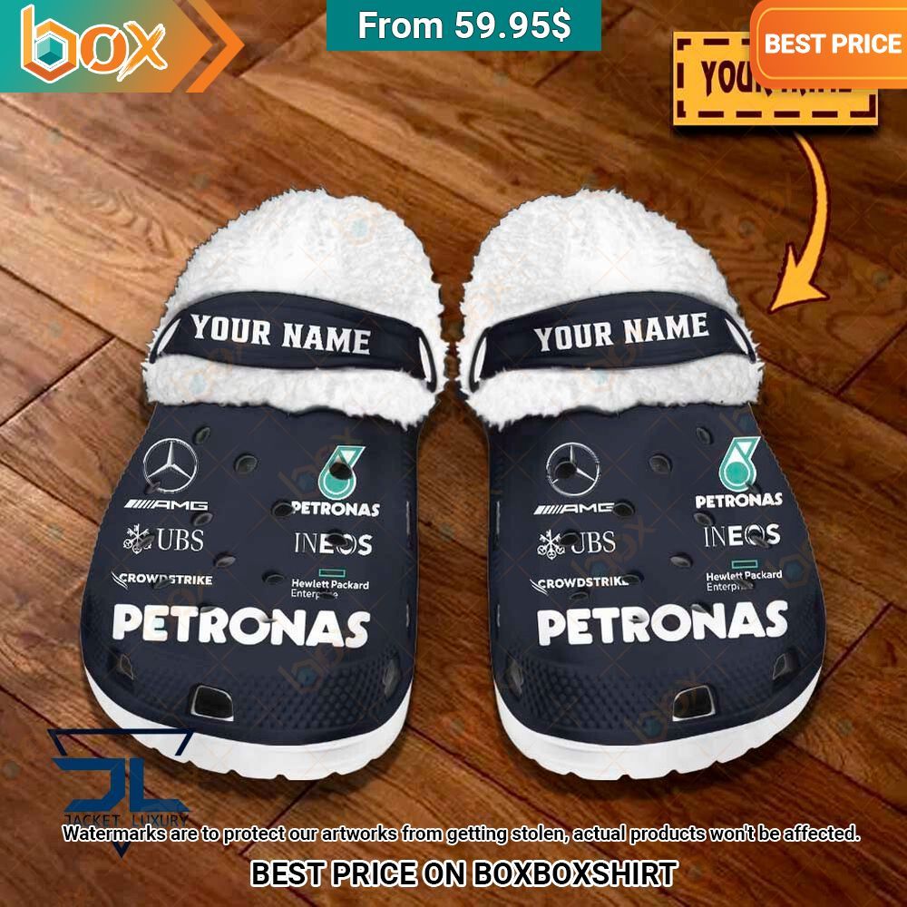 Mercedes AMG Petronas F1 Team Custom Flece Crocs clog She has grown up know